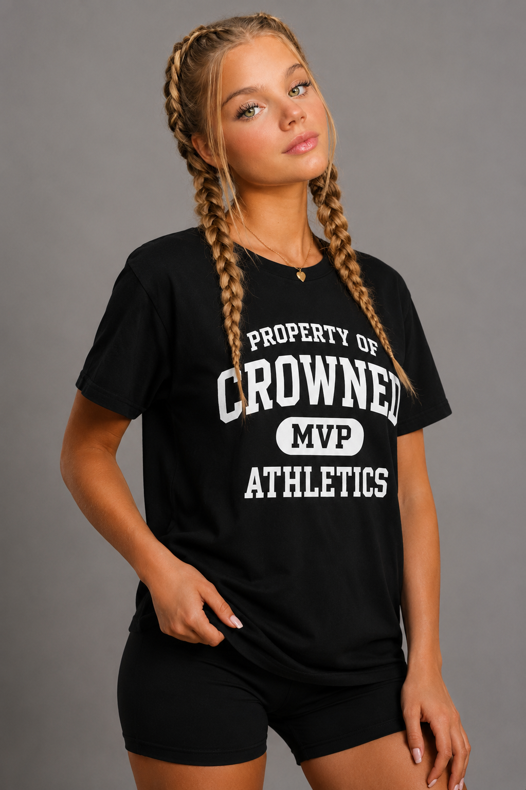 Women's Crowned MVP - Property Of | Black Unisex Fitted T-Shirt