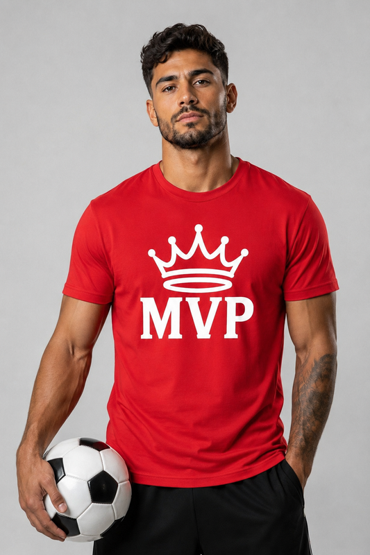 Crowned MVP Unisex Tee – Red